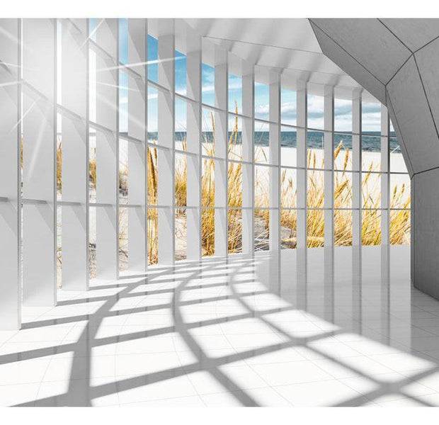 Peel & Stick 3D Illusion Wall Mural - Seaside Bastion - Removable Wall Decals