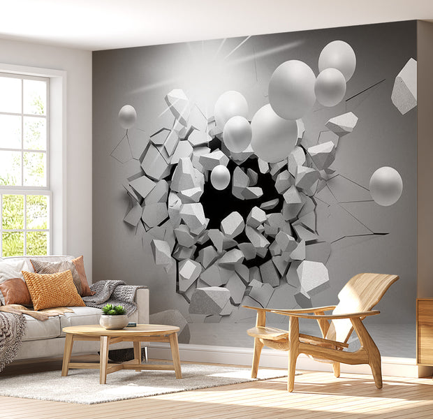 Peel & Stick 3D Illusion Wall Mural - Shout Of Freedom - Removable Wall Decals