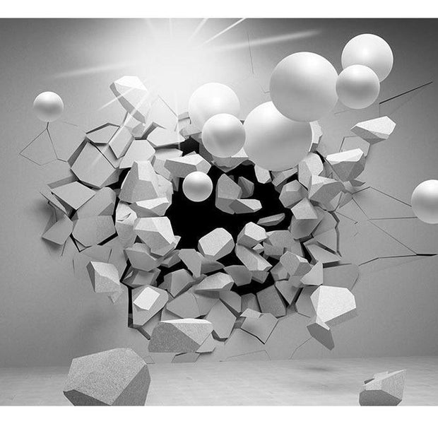 Peel & Stick 3D Illusion Wall Mural - Shout Of Freedom - Removable Wall Decals