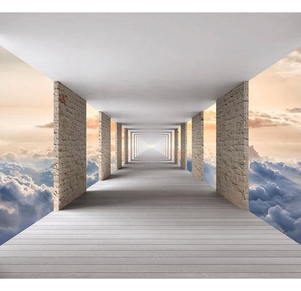 Peel & Stick 3D Illusion Wall Mural - Skyward Travel - Removable Wall Decals