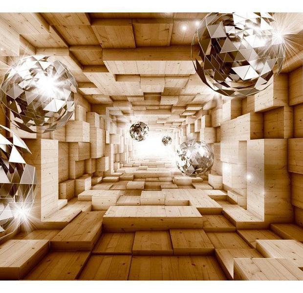 Peel & Stick 3D Illusion Wall Mural - The Road To The Light - Removable Wall Decals