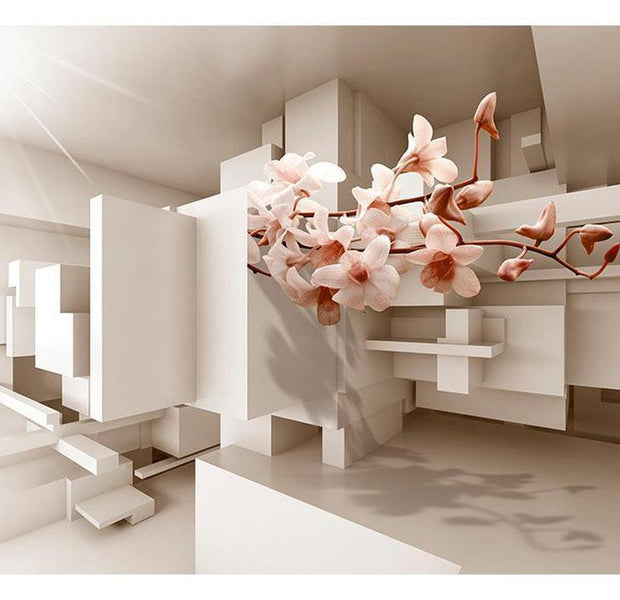 Peel & Stick 3D Illusion Wall Mural - Urban Botany - Removable Wall Decals