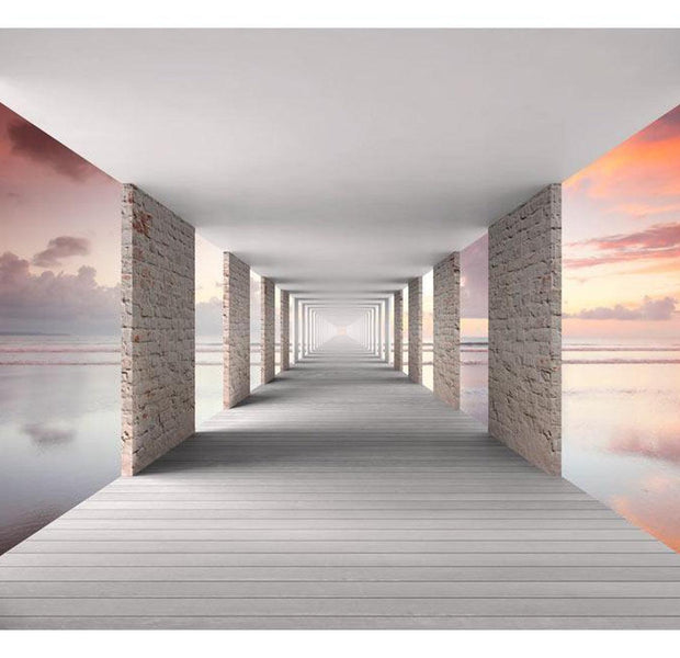 Peel & Stick 3D Illusion Wall Mural - Walk In The Sky - Removable Wall Decals