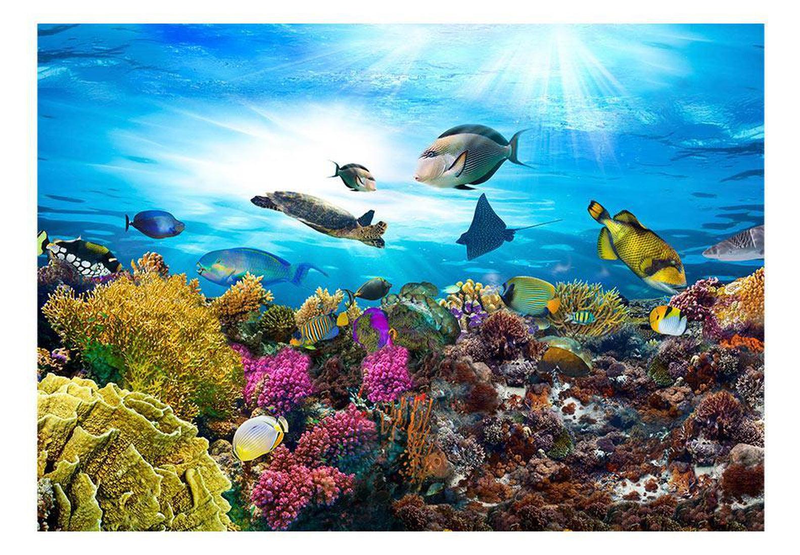 Peel & Stick Animal Wall Mural - Coral Reef - Removable Wall Decals