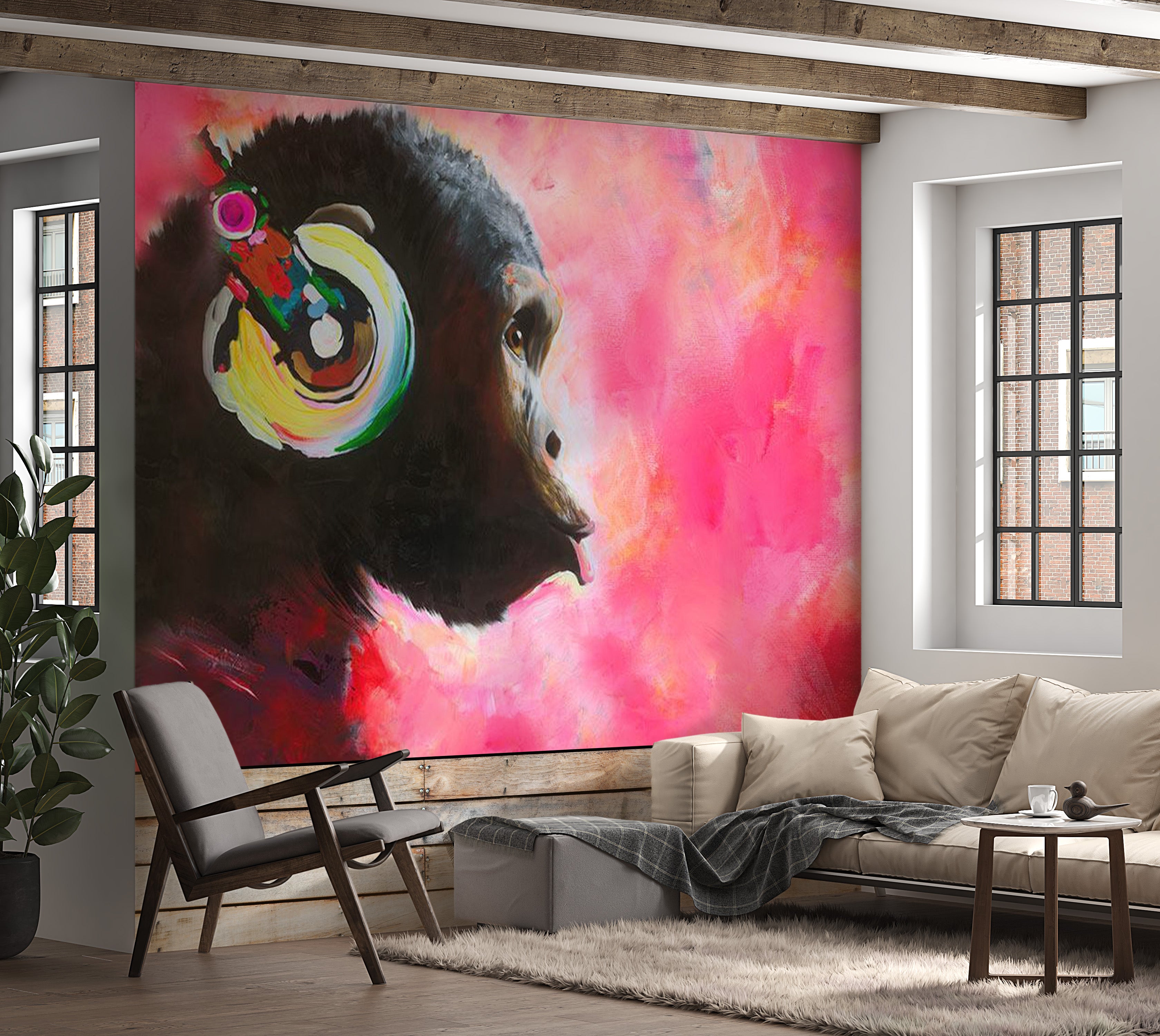 Animal Wallpaper Wall Mural - Music World