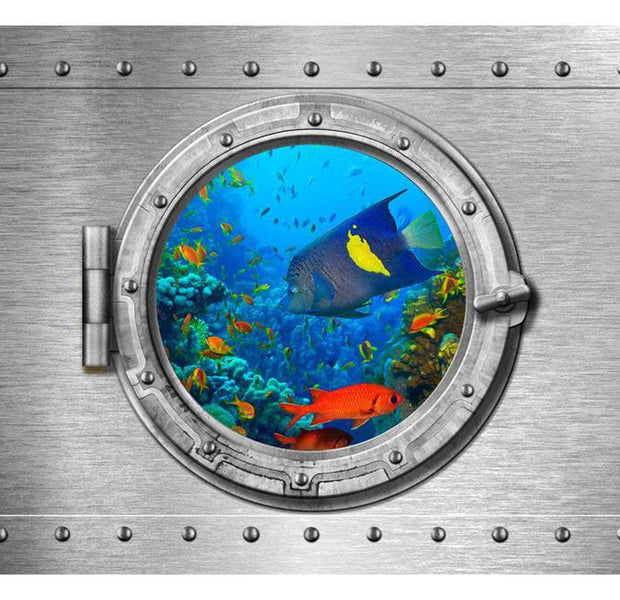 Peel & Stick Animal Wall Mural - Underwater Landscape - Removable Wall Decals