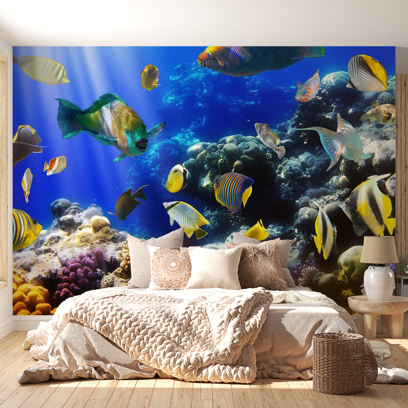 Peel & Stick Animal Wall Mural - Underwater World - Removable Wall Decals