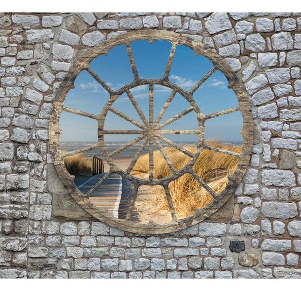 Peel & Stick Beach Wall Mural - Beach Behind The Wall - Removable Wall Decals