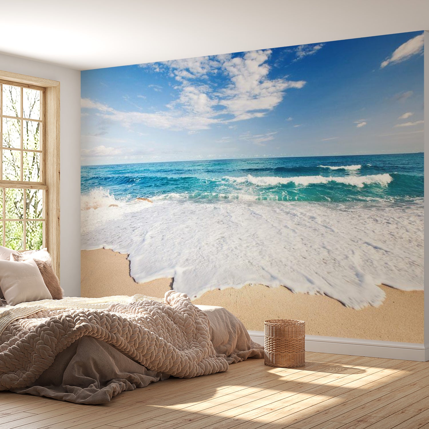 Peel & Stick Beach Wall Mural - By The Sea - Removable Wall Decals