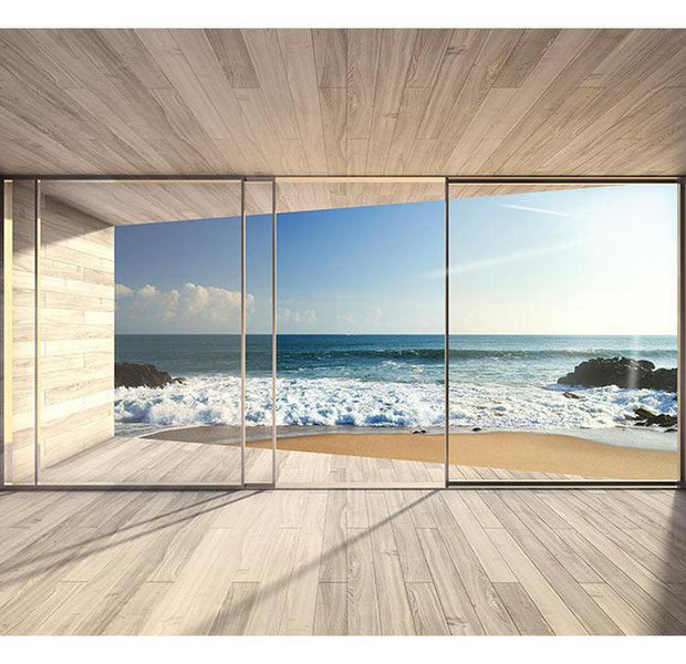 Peel & Stick Beach Wall Mural - Finding A Dream - Removable Wall Decals