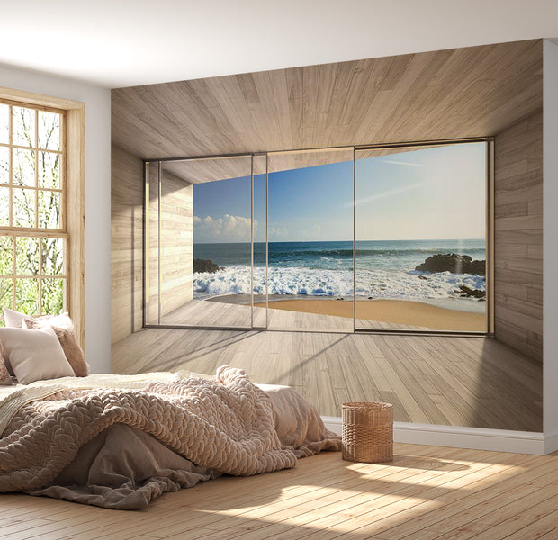 Peel & Stick Beach Wall Mural - Finding A Dream - Removable Wall Decals