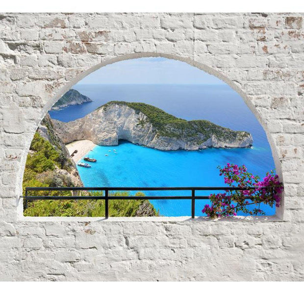 Peel & Stick Beach Wall Mural - Kalamaki, Zakynthos - Removable Wall Decals