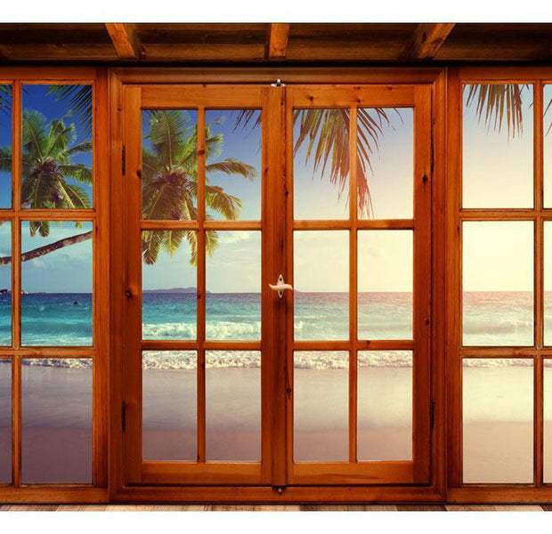 Peel & Stick Beach Wall Mural - Lazy Morning - Removable Wall Decals