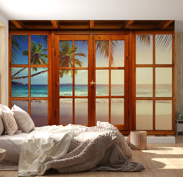 Peel & Stick Beach Wall Mural - Lazy Morning - Removable Wall Decals
