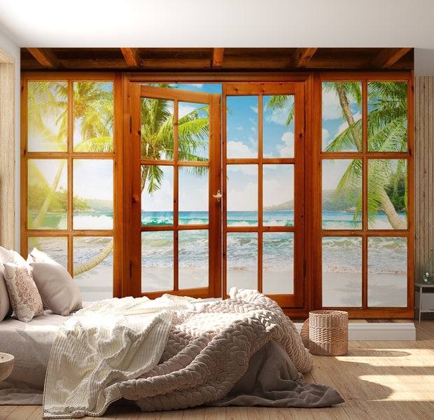 Peel & Stick Beach Wall Mural - Oceanfront View - Removable Wall Decals