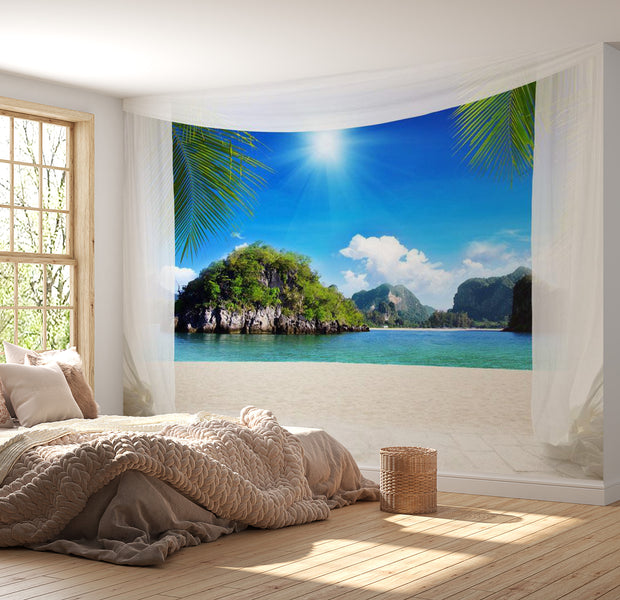 Peel & Stick Beach Wall Mural - Summer Breeze - Removable Wall Decals