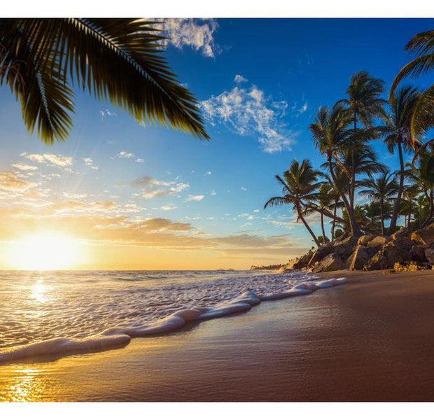 Peel & Stick Beach Wall Mural - Tropical Beach - Removable Wall Decals