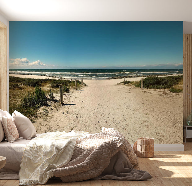 Peel & Stick Beach Wall Mural - Whisper Of The Sea - Removable Wall Decals