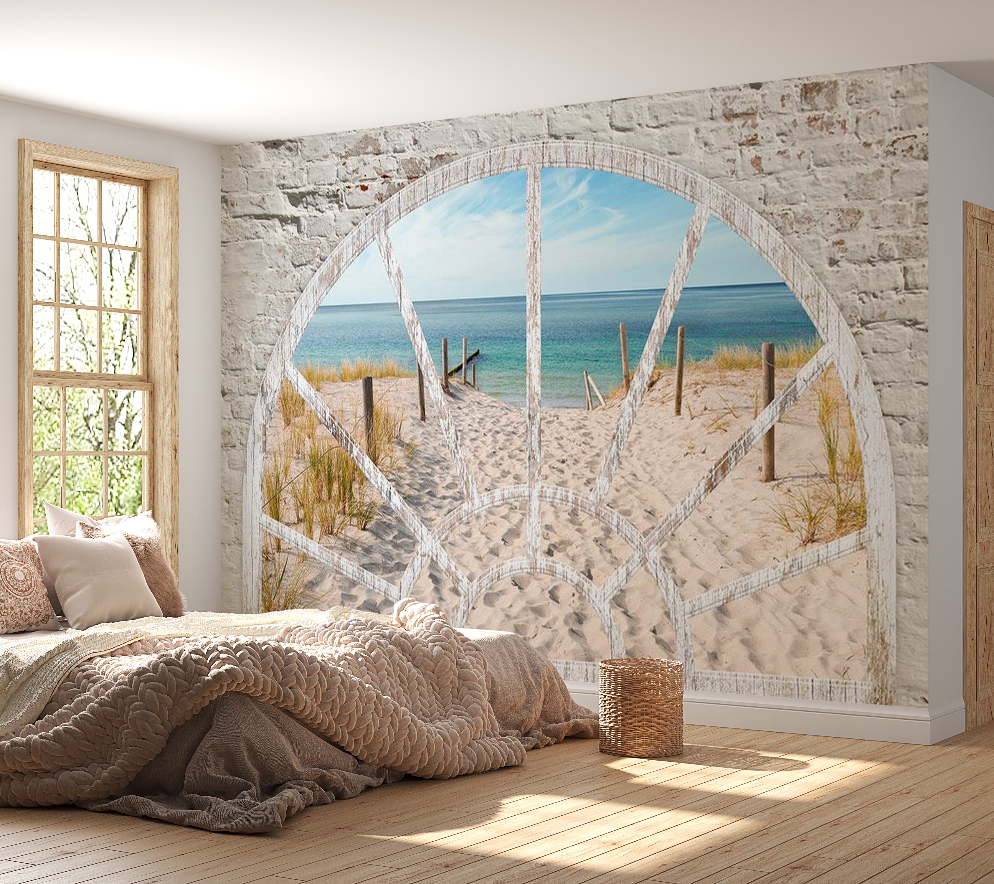 Window Mural Window View Wall Decal 3D Window View Fake Window Full Colour Out Of