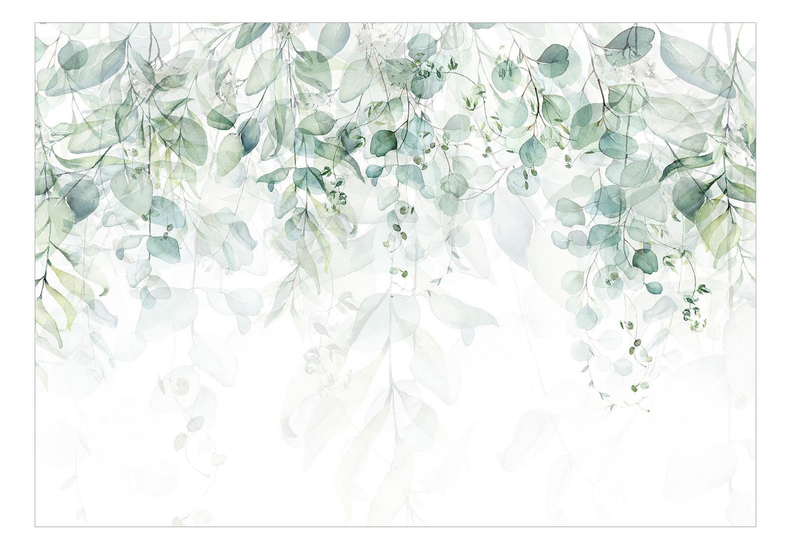 Peel & Stick Botanical Wall Mural - Gentle Touch Of Nature - Removable Wall Decals