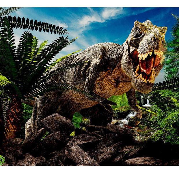 Peel & Stick Fiction Wall Mural - Big Tyrannosaur - Removable Wall Decals