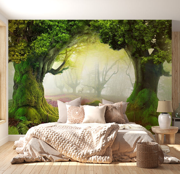 Peel & Stick Fantasy Wall Mural - Enchanted Forest - Removable Wall Decals