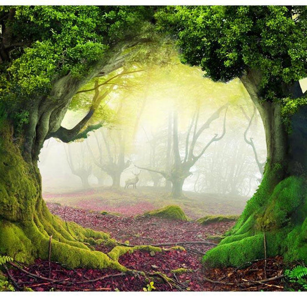 Peel & Stick Fantasy Wall Mural - Enchanted Forest - Removable Wall Decals