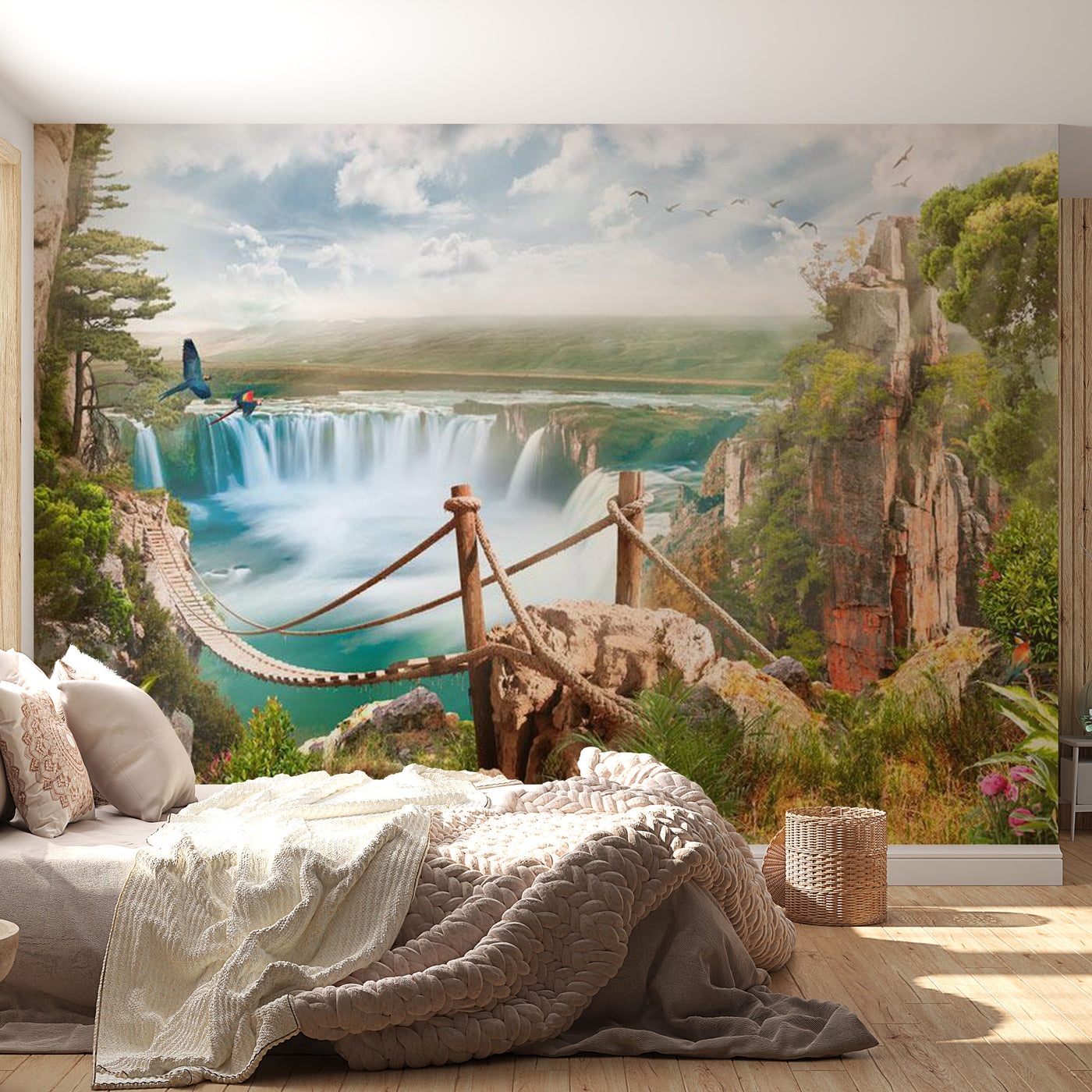 Peel & Stick Fantasy Wall Mural - Hidden Paradise - Removable Wall Decals