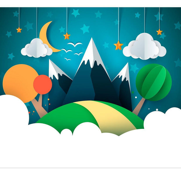 Peel & Stick Cartoon Wall Mural - Little Traveller - Removable Wall Decals