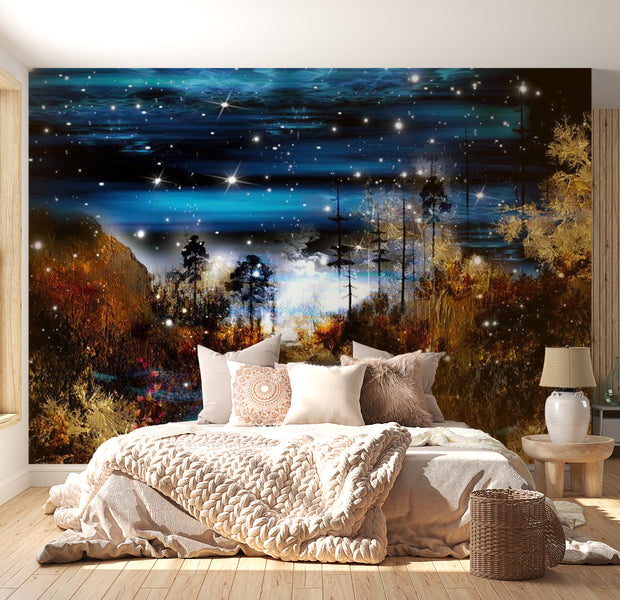 Peel & Stick Cartoon Wall Mural - Magical Forest - Removable Wall Decals