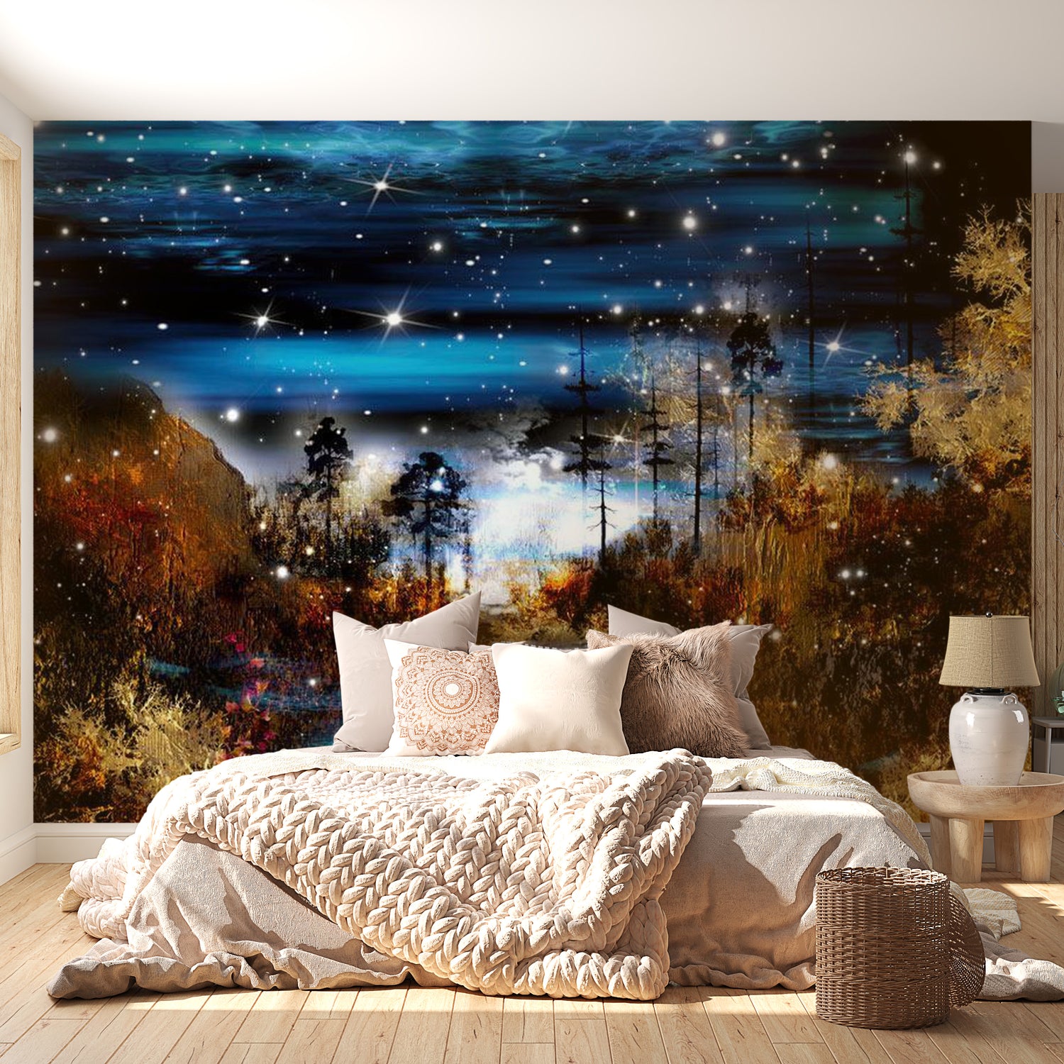 Peel & Stick Cartoon Wall Mural - Magical Forest - Removable Wall Decals
