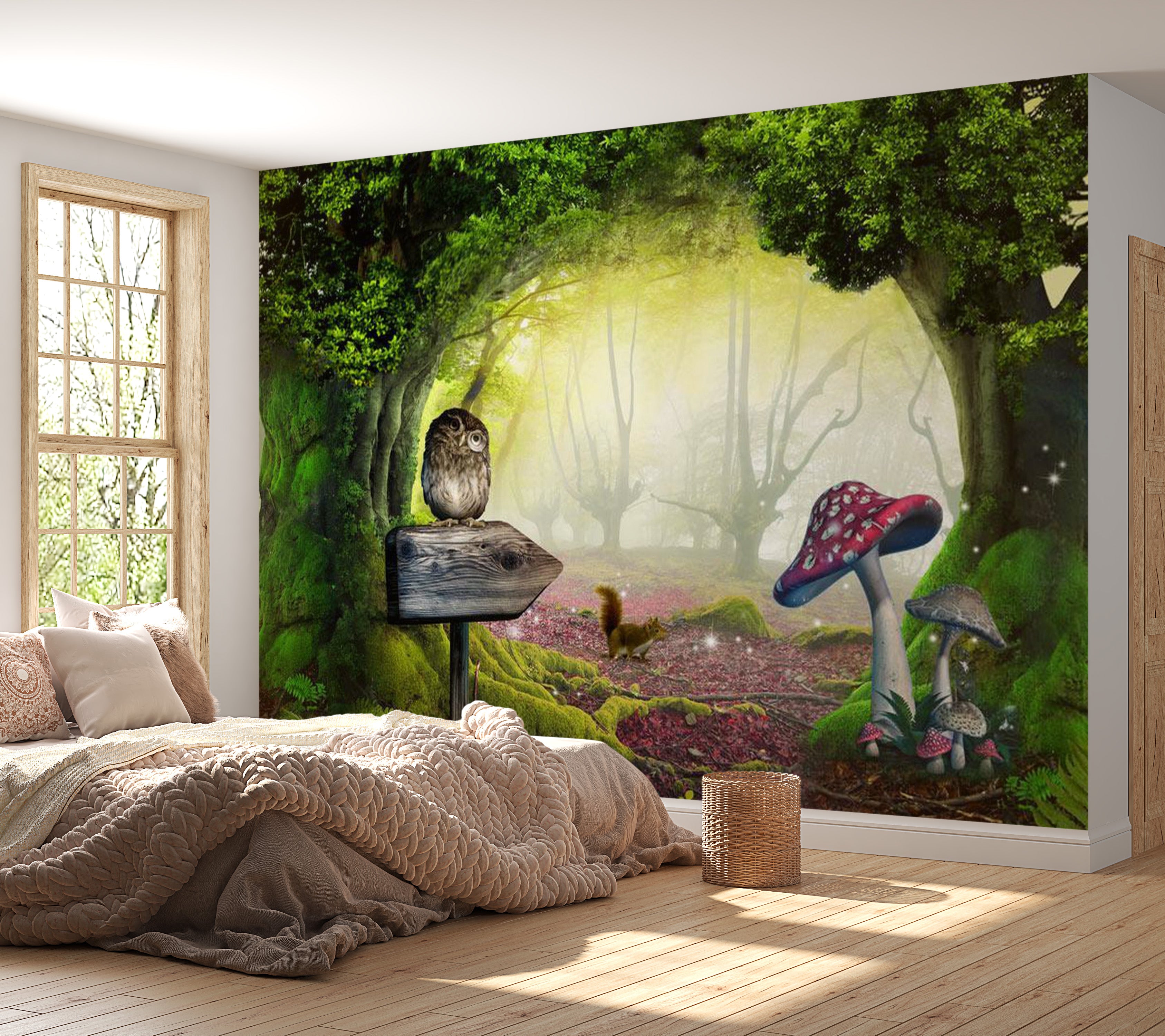 Peel & Stick Fantasy Wall Mural - Welcome To Paradise - Removable Wall Decals