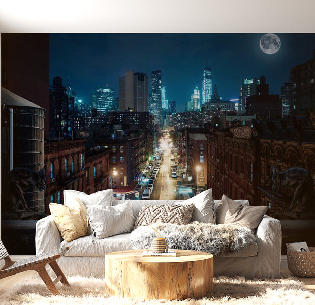 Peel & Stick Wall Mural - Sleepy New York - Removable Wall Decals