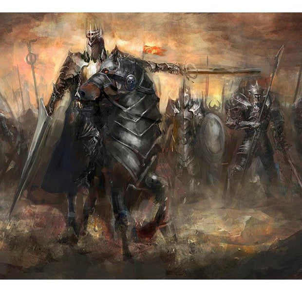 Peel & Stick Fiction Wall Mural - Black Rider - Removable Wall Decals