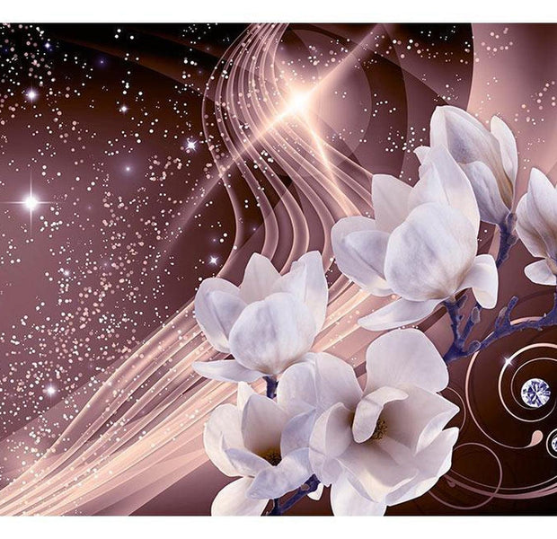 Peel & Stick Floral Wall Mural - Dust Of Light - Removable Wall Decals