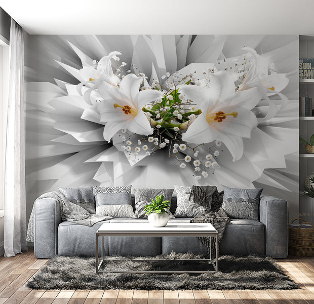 Peel & Stick Floral Wall Mural - Floral Explosion - Removable Wall Decals