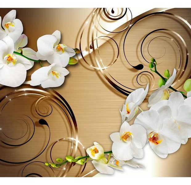 Peel & Stick Floral Wall Mural - Forbearance - Removable Wall Decals