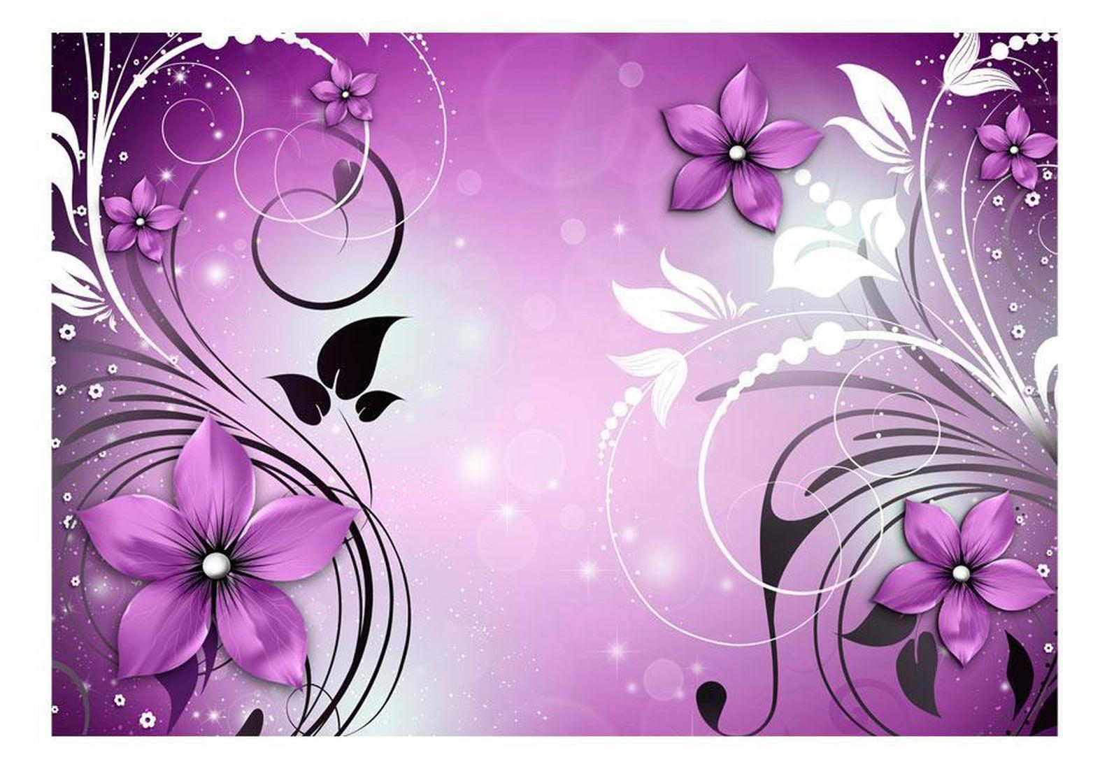 Peel & Stick Floral Wall Mural - Heather Dance - Removable Wall Decals