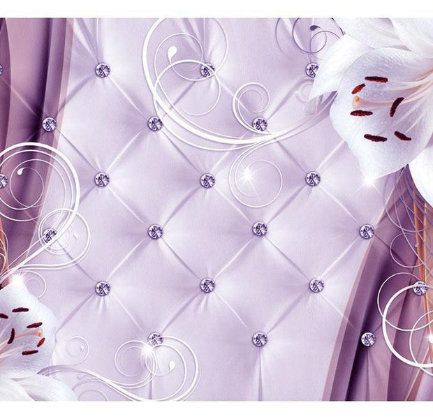 Peel & Stick Floral Wall Mural - Lily And Violet - Removable Wall Decals