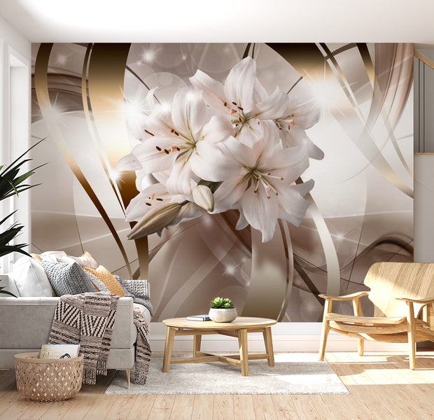 Peel & Stick Floral Wall Mural - Lily Bunch - Removable Wall Decals