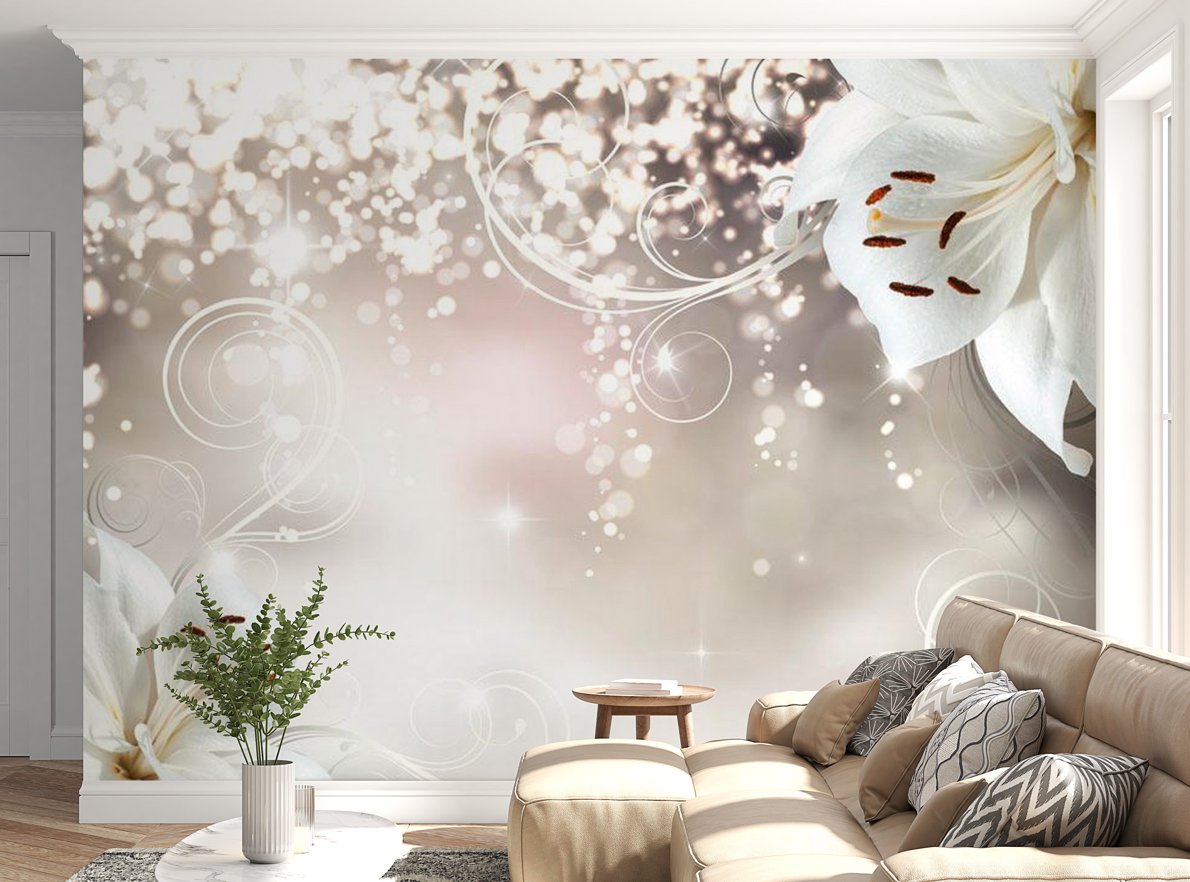 Peel & Stick Floral Wall Mural - Magic Composition - Removable Wall Decals