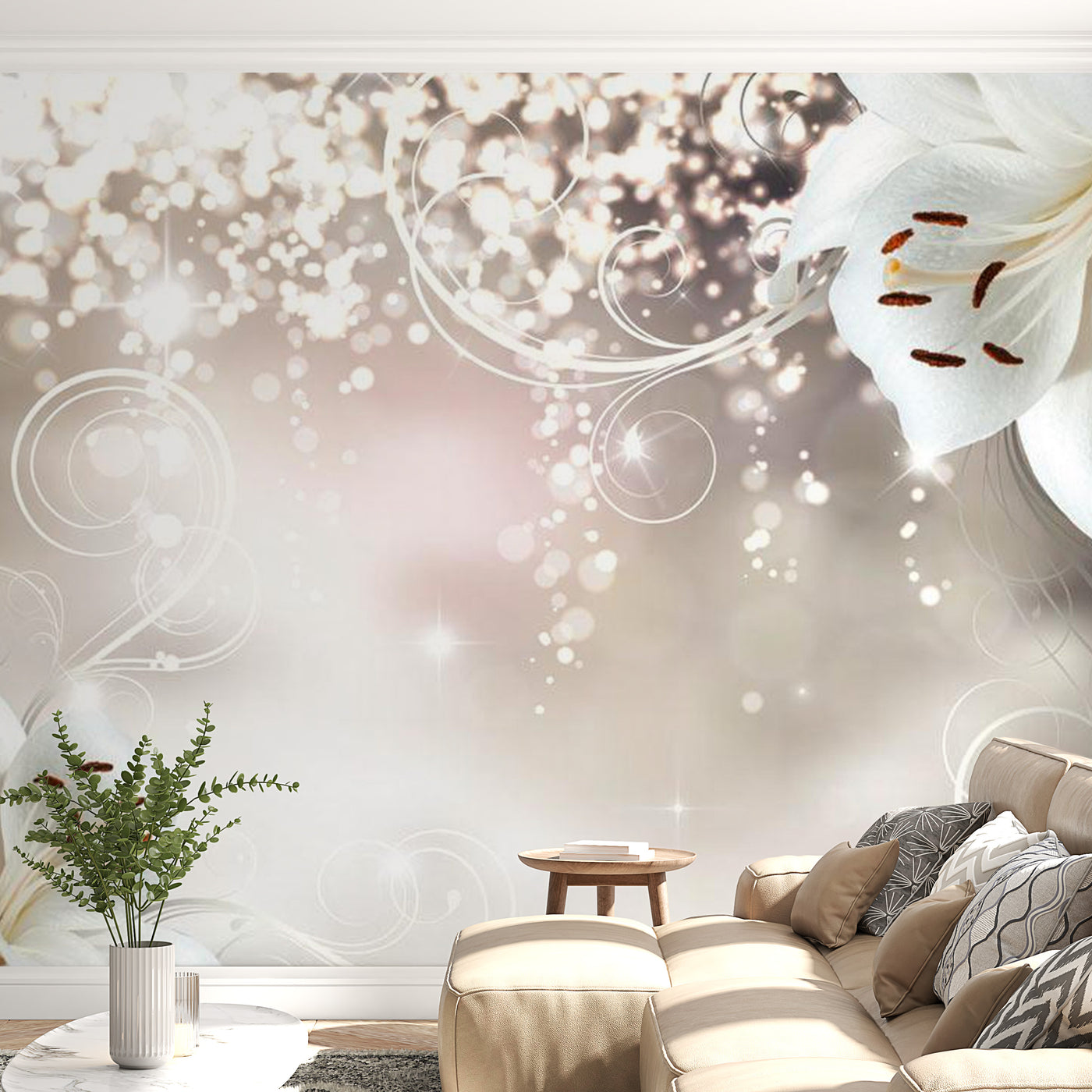 Peel & Stick Floral Wall Mural - Magic Composition - Removable Wall Decals
