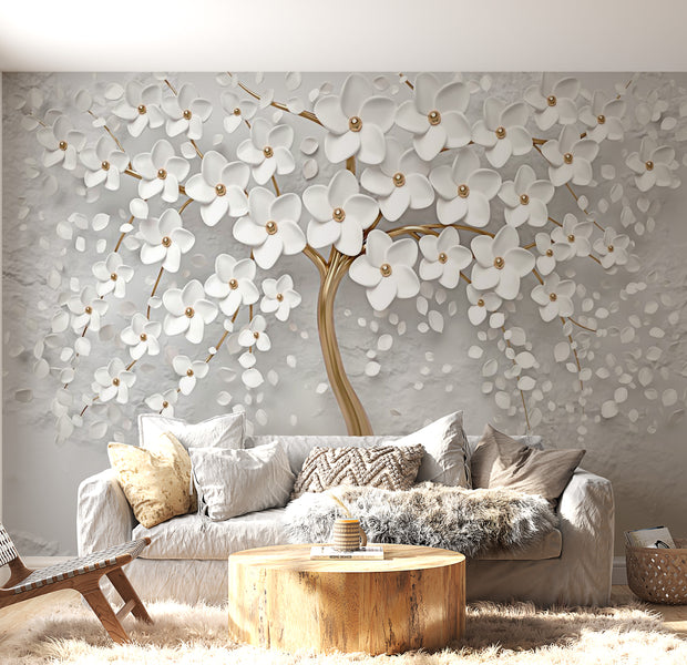 Peel & Stick Floral Wall Mural - Magic Magnolia - Removable Wall Decals
