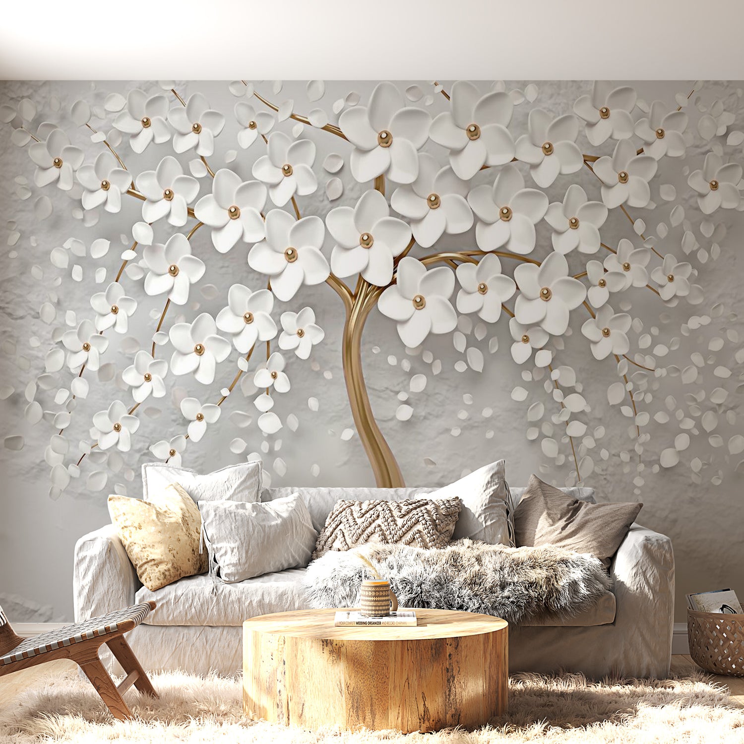 Peel & Stick Floral Wall Mural - Magic Magnolia - Removable Wall Decals