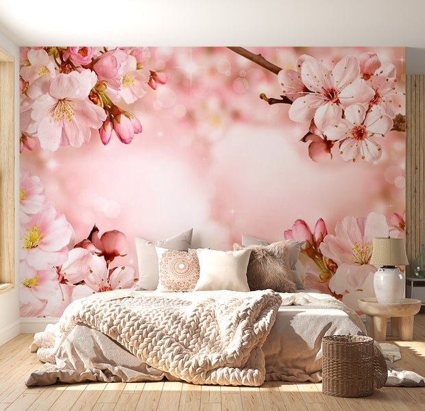 Peel & Stick Floral Wall Mural - Magical Cherry Blossom - Removable Wall Decals