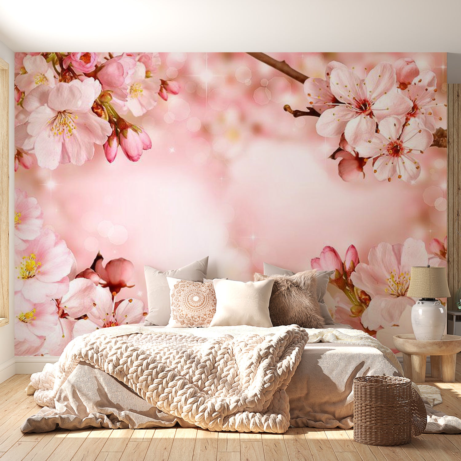 Peel & Stick Floral Wall Mural - Magical Cherry Blossom - Removable Wall Decals
