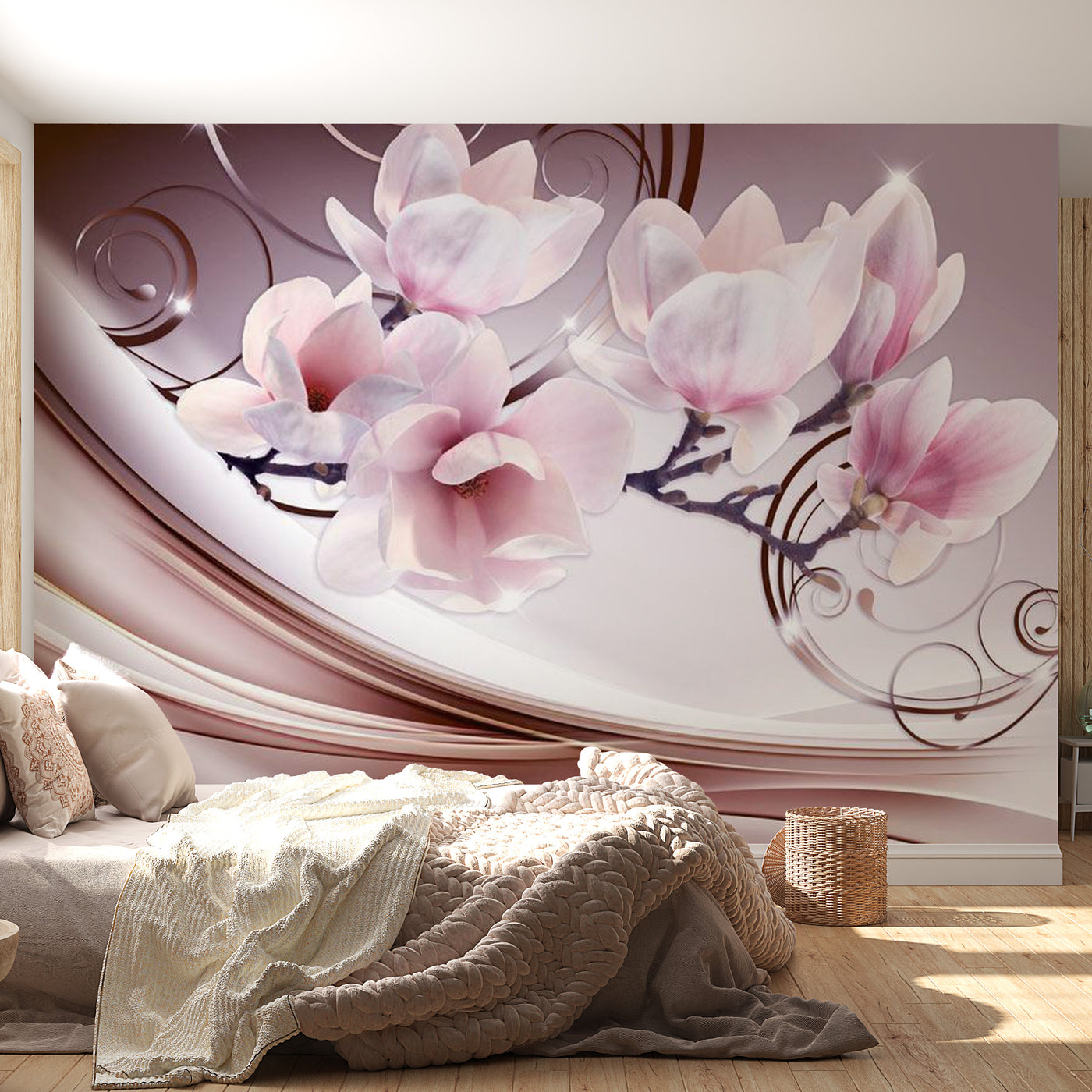 Peel & Stick Floral Wall Mural - Meet The Magnolias - Removable Wall Decals