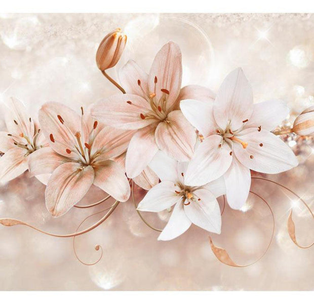 Peel & Stick Floral Wall Mural - Nymph's Bouquet - Removable Wall Decals