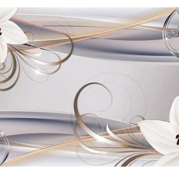 Peel & Stick Floral Wall Mural - Remember The Lilies - Removable Wall Decals