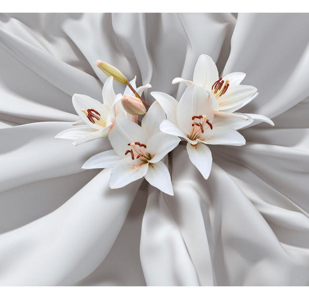 Peel & Stick Floral Wall Mural - Sensual Lilies - Removable Wall Decals